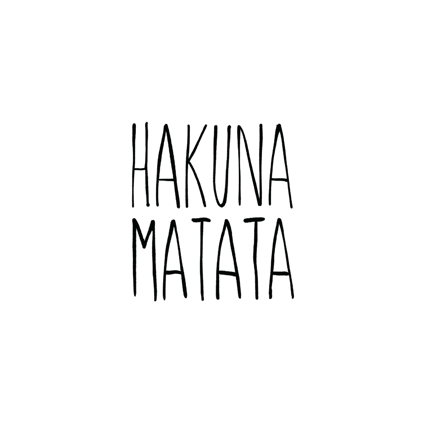 Oh My Ink temporary tattoo - Hakuna Matata