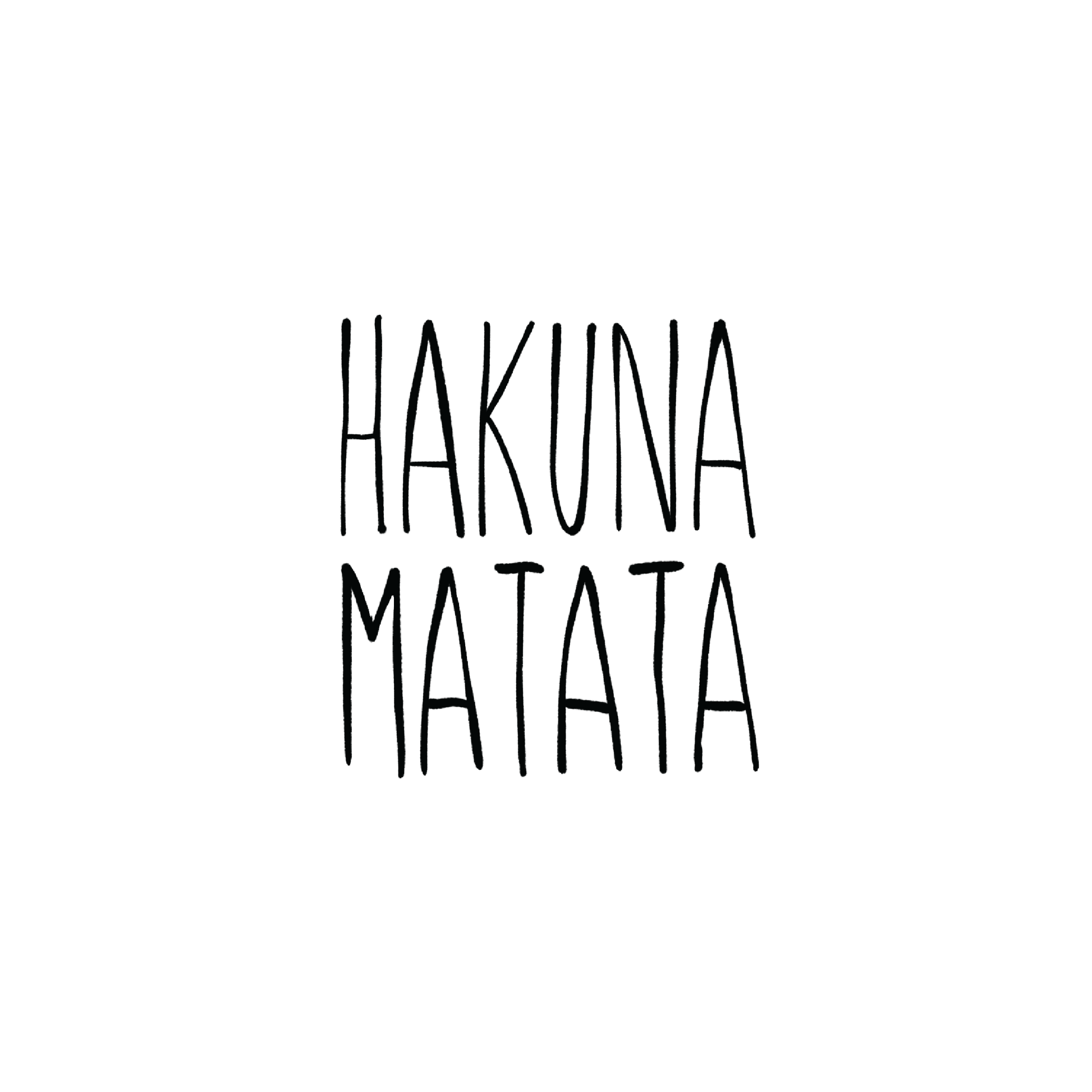 Oh My Ink temporary tattoo - Hakuna Matata