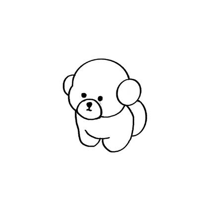 Oh My Ink x SPCA temporary tattoo - Bichon 2