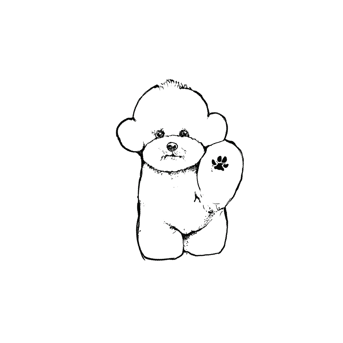 Oh My Ink x SPCA temporary tattoo - Bichon 8