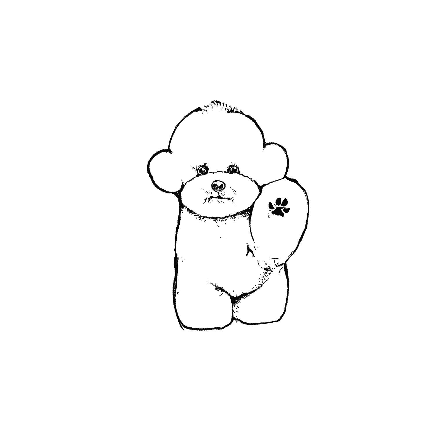 Oh My Ink x SPCA temporary tattoo - Bichon 8