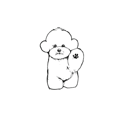 Oh My Ink x SPCA temporary tattoo - Bichon 8