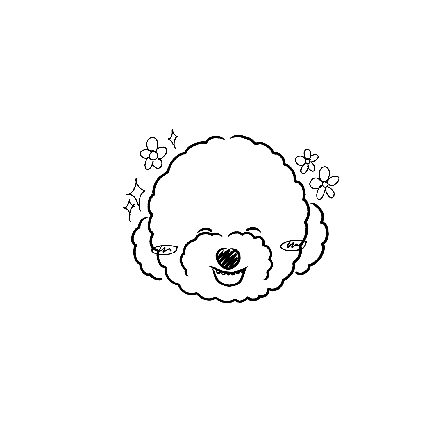 Oh My Ink x SPCA temporary tattoo - Bichon 5