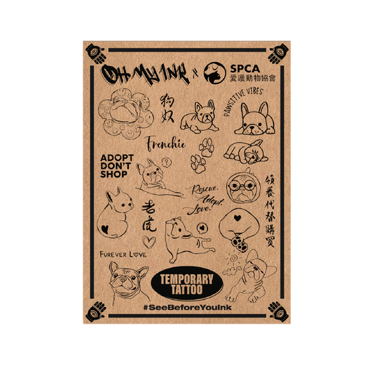 Frenchie Blind Box: Semi-Permanent Tattoos