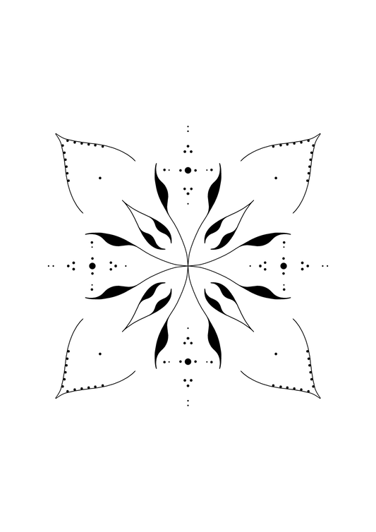 Mirror Tattoo - Noiram - Floral Ornamental 2