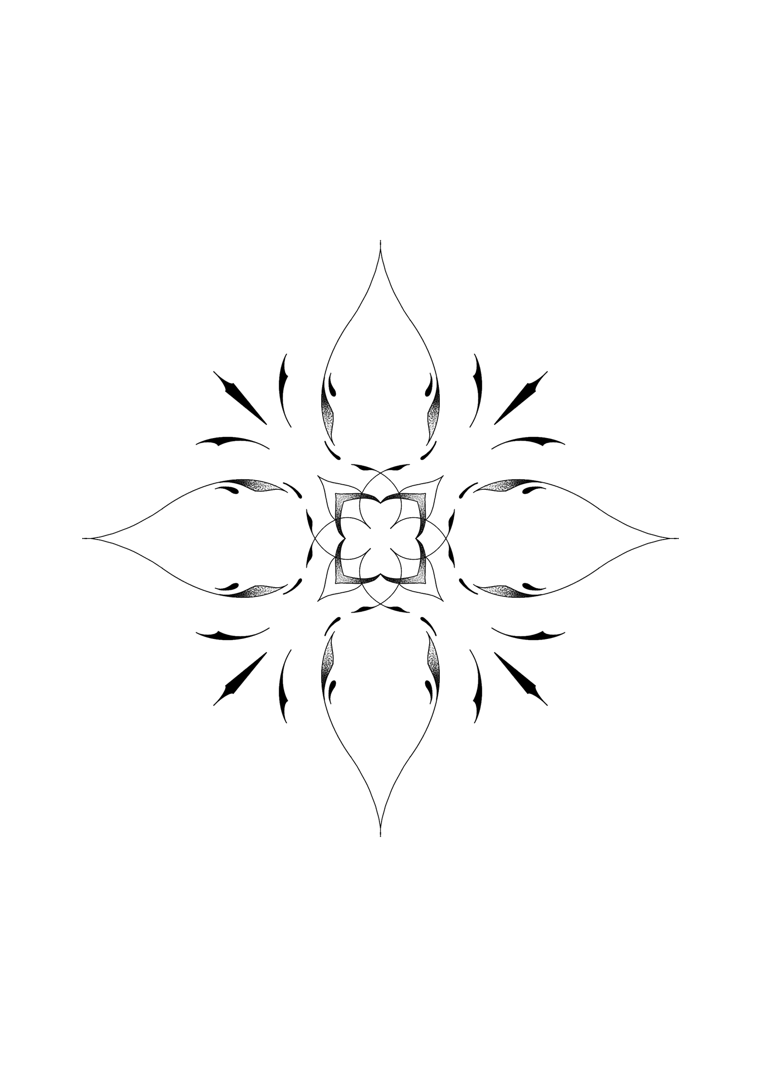 Mirror Tattoo - Noiram - Floral Ornamental 1